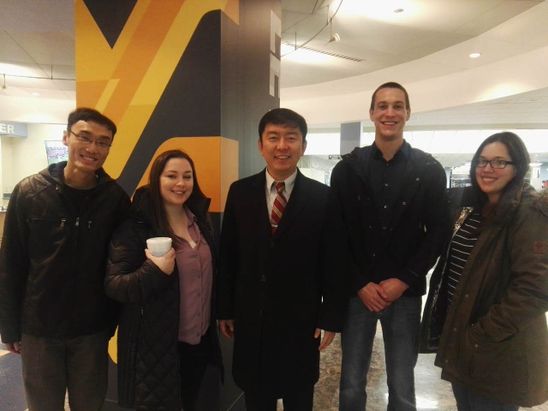 Dr. Liu with Students